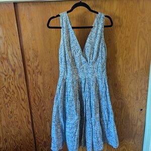 Aryeh Backless Blue Floral Dress